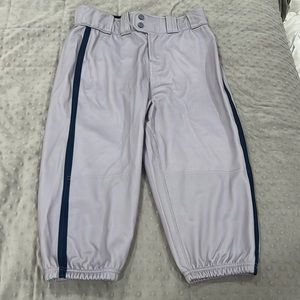 Decker Sports Adult Medium Grey with Black Stripes Baseball Knickers